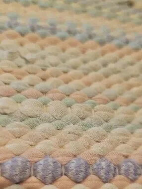 Handmade | Accents | Vintage Handwoven Pastel Rag Rug 54 X 83 | Poshmark